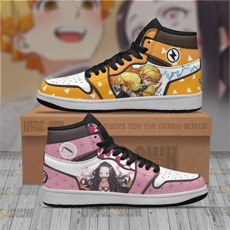 Nezuko X Zenitsu Jd Sneakers Custom Demon Slayer Anime Shoes Homefavo