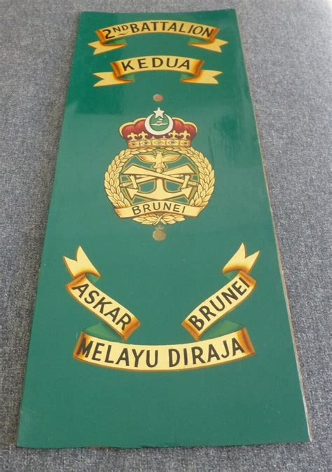 Brunei Scarce 2nd Battalion Kedua Askar Brunei Melayu Diraja Royal