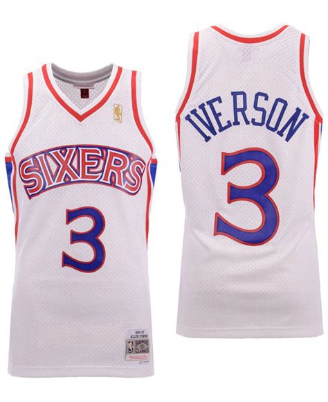 Mitchell And Ness Synthetic Allen Iverson Philadelphia 76ers Hardwood