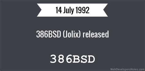 386bsd Jolix Released
