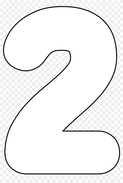 Number Outlines Printable