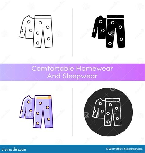 Fleece Pyjamas Icon Stock Vector Illustration Of Pajamas 221199480