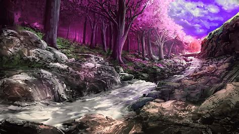 2024 🔥fantasy Landscape Stream Forest Fantasy Nature Artwork Fantasy