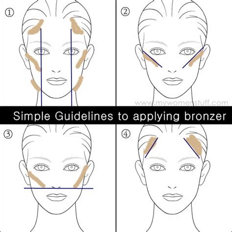 Generally bronzer should be applied where the sun would hit your f. How Do I use a Bronzer? Top Tips on how to apply Bronzer ...