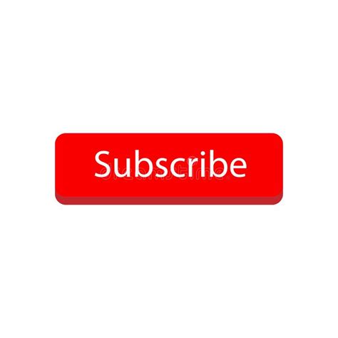 Subscribe Video Channel Button Icon Vector Illustration Isolated On
