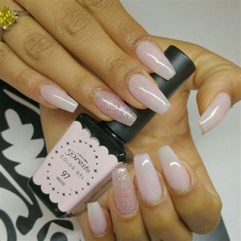 Another Nails Idea Natural Pink Long Ballerinacoffin Shaped Nails Perfect For Wedding In 2019