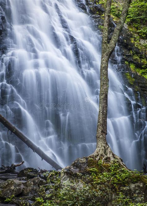 Blue Ridge Mountains Waterfall Landscape Nc Stock Image Image Of