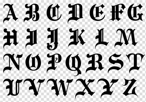 Old English Alphabet Alphabet Blackletter Script Typeface Cursive