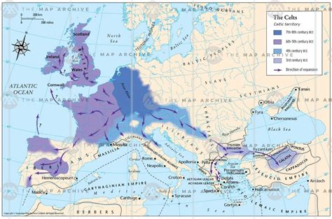 Expansion Of Celts Celtic Map European History