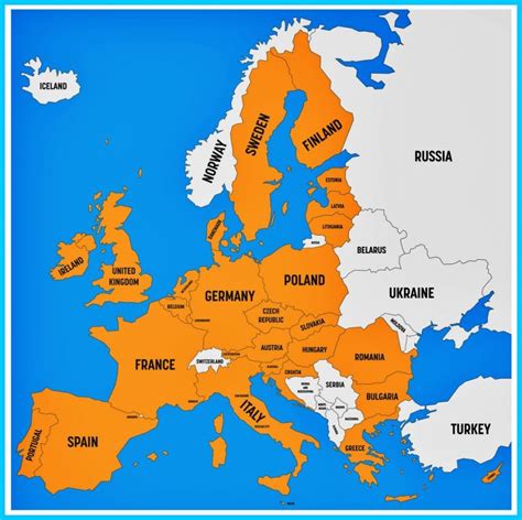 Peta Negara Turki Lengkap Peta Benua Eropa Penjelasan Lengkap Sexiz Pix