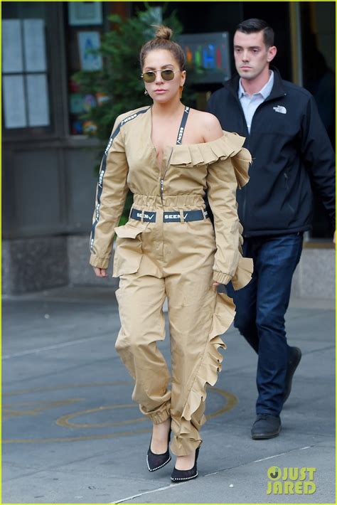 Lady Gaga Goes For Gold In A Jumpsuit While In New York Photo 3899232
