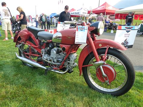 Oldmotodude 1957 Moto Guzzi Falcone On Display At The Meet 2015