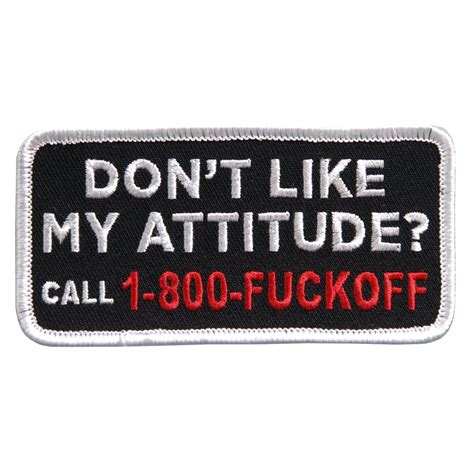 Hot Leathers Dont Like My Attitude Embroidered 4 In 2022 Embroidered Patches Punk Patches