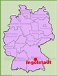 Ingolstadt location on the Germany map - Ontheworldmap.com