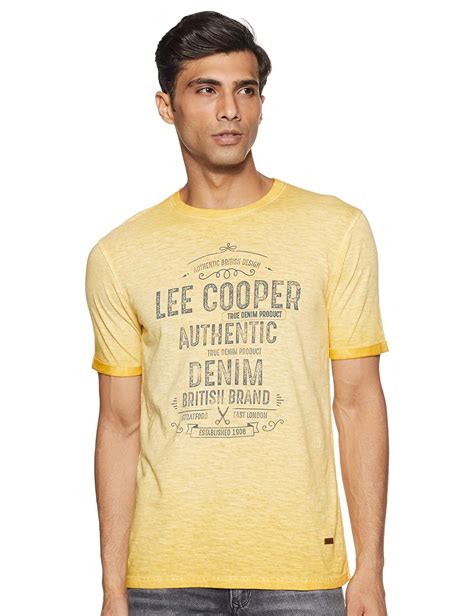 Buy Lee Cooper Mens Printed Regular Fit T Shirt At