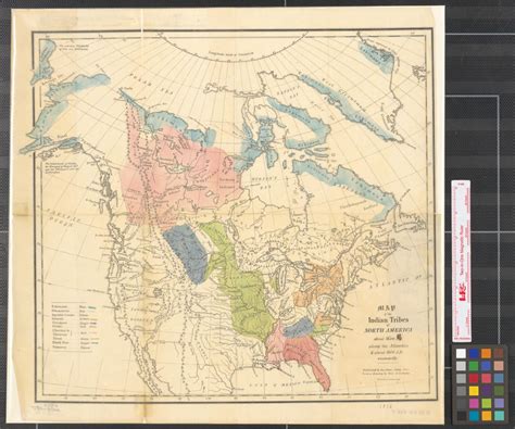 Map Of The Indian Tribes Of North America About 1600 Ad Along The