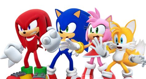 Knuckles Protects Sonic Amy And Tails By Markendria2007 On Deviantart