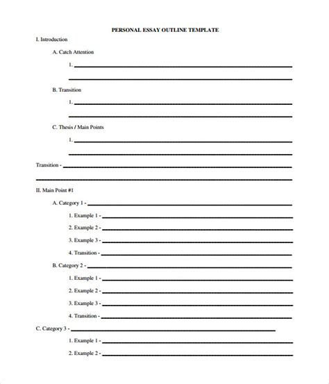16 Essay Templates Free Word Pdf Documents Download