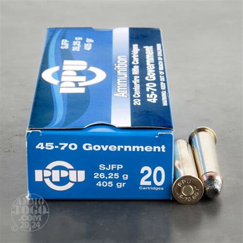 45 70 Government Flat Soft Point Ammo For Sale By Prvi Partizan 20 Rounds