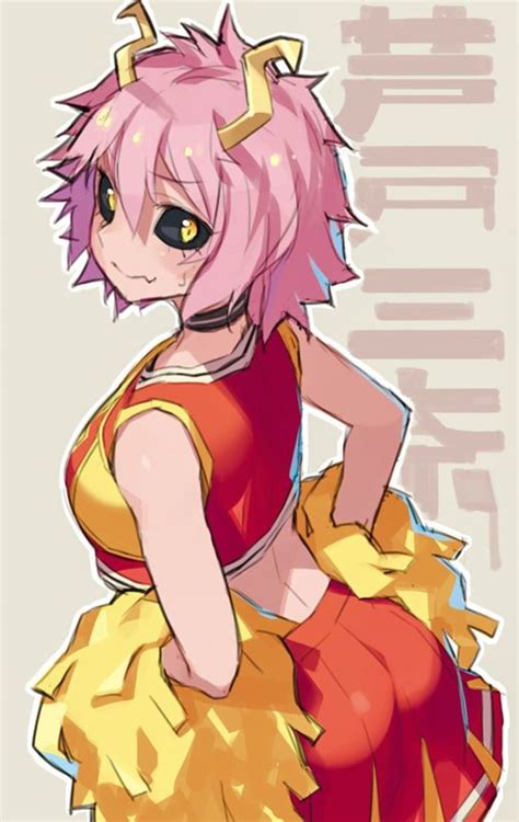 An Anime Character With Pink Hair And Yellow Dress
