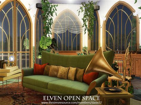 Elven Bedroom Furniture Sims 4 Cc