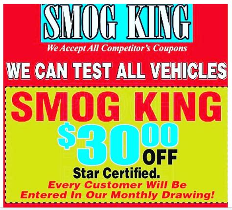 We're committed to providing you with the highest level of service, so you'll always choose us for your maintenance and repair needs. Smog King Smog Check Vacaville Coupons near me in ...
