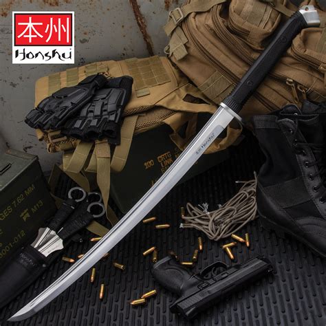 Honshu Boshin Wakizashi Modern Tactical Samurai Ninja Sword Hand