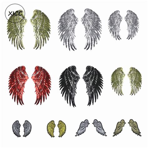 Xicc Rich Personality 4 Color Available Large Size Angel Wings Sequin