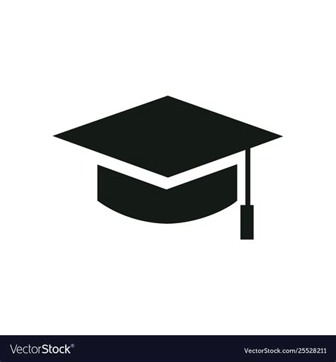 Academic Cap Or Mortarboard Icon Graduate Cap Vector Image