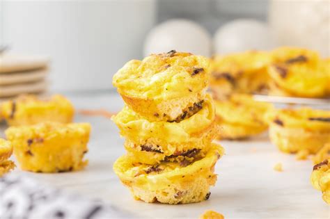 Cheesy Bacon Mini Egg Muffins Recipe