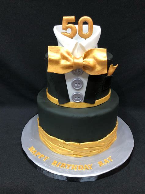 50th Mans Birthday Cake Tuxedo Cake 50th Birthday Cake Birthday