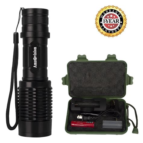 Amz Vision Tactical Flashlights Super Bright Portable Handheld Led
