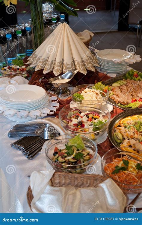 Food On Banquet Table Royalty Free Stock Photography Image 31108987