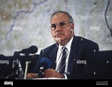 Helmut Kohl, Chancellor of Germany from 1982 to 1998 (September 1987 ...