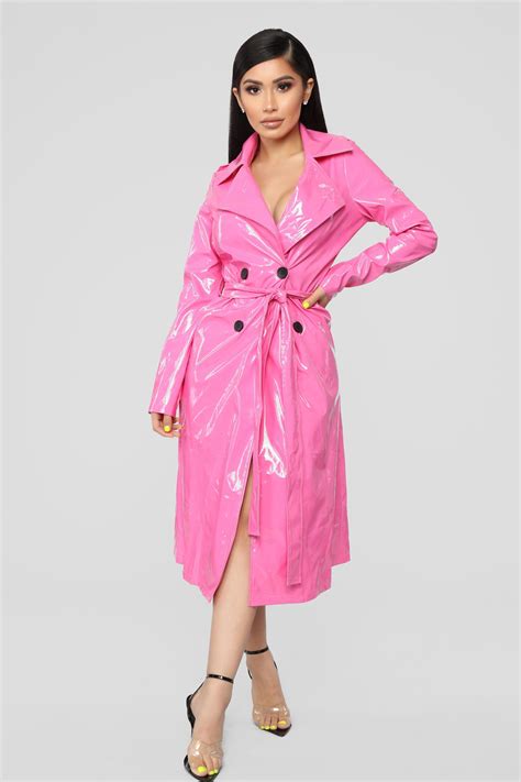 womensvinyl raincoat with hood yellownauticawomensraincoat pink trench coat long leather