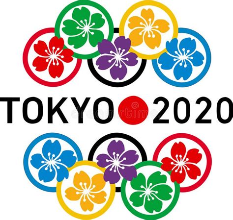 Tokyo Olympics 2020 Logo With Olympic Rings Aff Olympics Tokyo