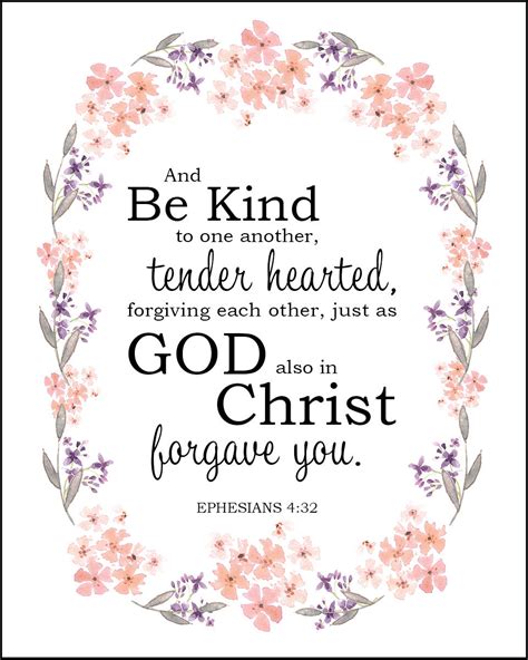 Ephesians 432 Be Kind To One Another Free Bible Verse Art Downloads