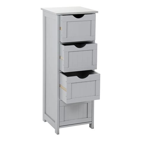 Get free delivery on orders. GREY WOODEN BATHROOM CABINET SHELF CUPBOARD BEDROOM ...