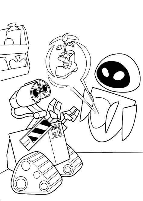 Wall E Eve Coloring Pages