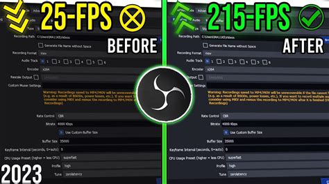 Best OBS Recording Settings For Low End PC 1080P 60FPS With No Lag