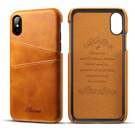 Iphone xr case, bozon wallet case for apple iphone xr flip folio leather cover with stand/card slots and magnetic closure (black) 4.4 out of 5 stars. Luxury PU Leather Wallet Card Case For iPhone Xs Max ...