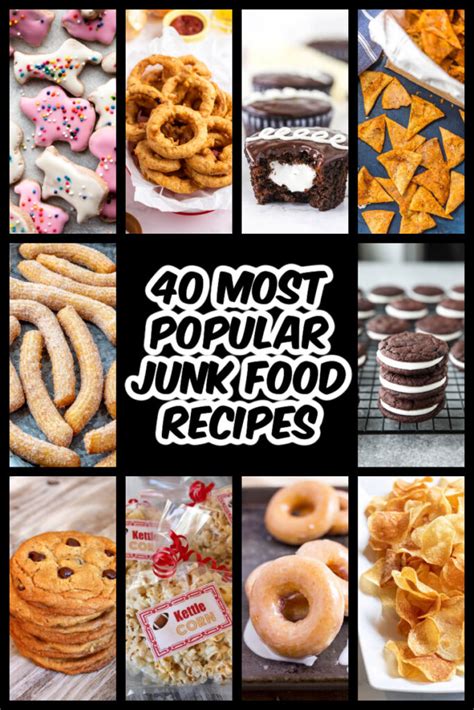 40 Most Popular Junk Food Recipes Recipes For Holidays