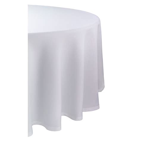 Essential Home 70in Round White Tablecloth Home Dining