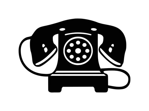 Rotary Dial Telephone Images Clipart