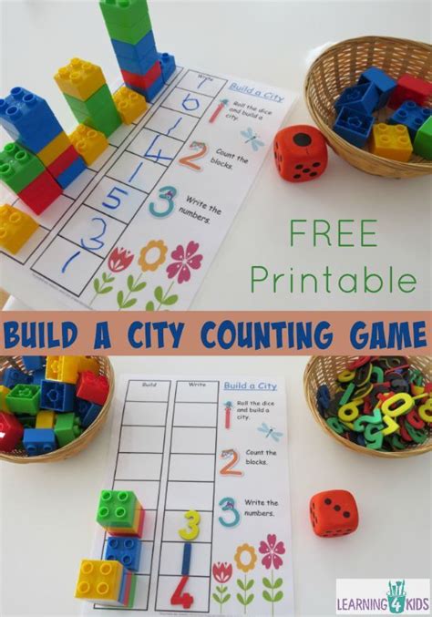 Build A City Counting And Subitising Game Creative Curriculum