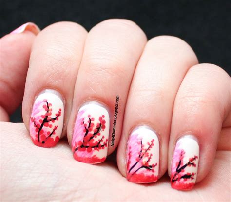 Nails 4 Dummies Cherry Blossom Nails