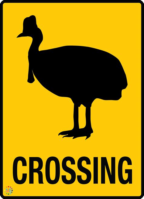 Cassowary Crossing Sign K2k Signs Australia