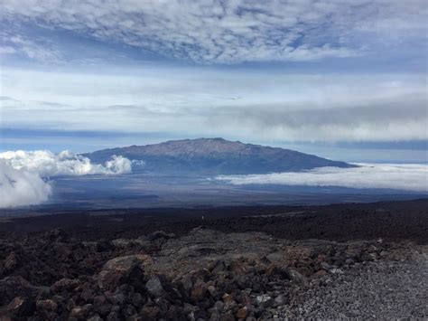 Mauna Kea From Somewhere Near The Summit Of Mauna Loa From A Few Weeks