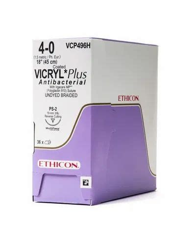 Ethicon Vicryl Plus Antibacterial Suture 18inch At Best Price In