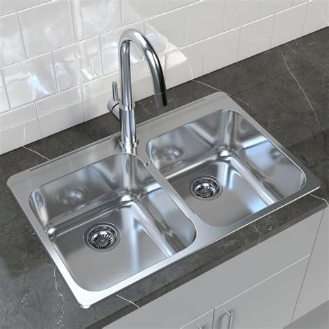 Cantrio Koncepts 31 L X 20 W Double Basin Drop In Kitchen Sink With